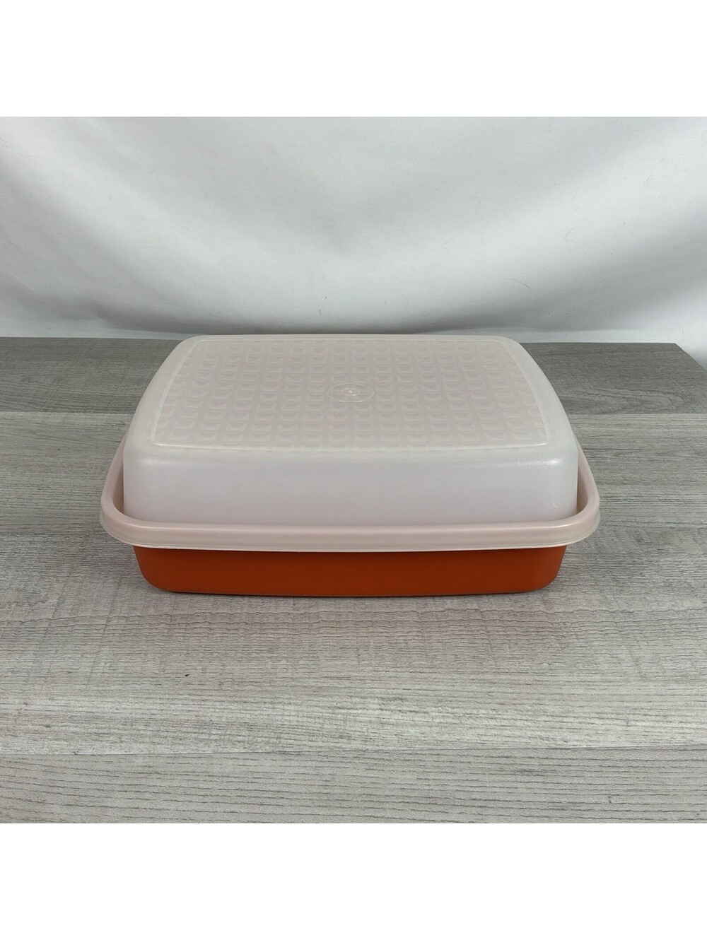 Vintage Tupperware Season-Serve Marinade Container Orange